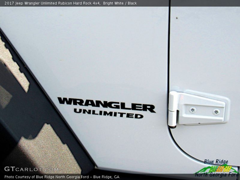 Bright White / Black 2017 Jeep Wrangler Unlimited Rubicon Hard Rock 4x4
