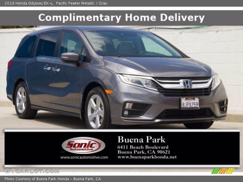 Pacific Pewter Metallic / Gray 2019 Honda Odyssey EX-L