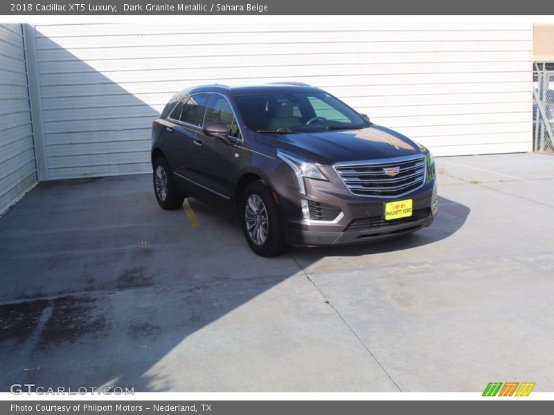 Dark Granite Metallic / Sahara Beige 2018 Cadillac XT5 Luxury