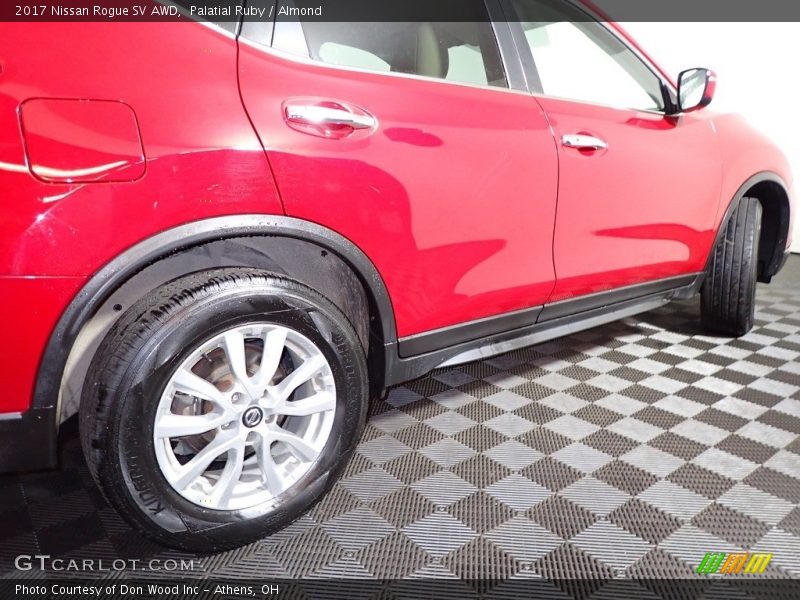 Palatial Ruby / Almond 2017 Nissan Rogue SV AWD