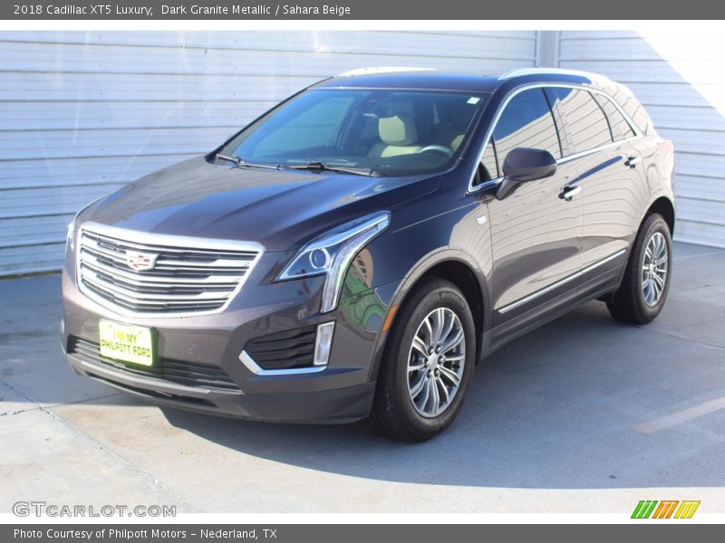 Dark Granite Metallic / Sahara Beige 2018 Cadillac XT5 Luxury