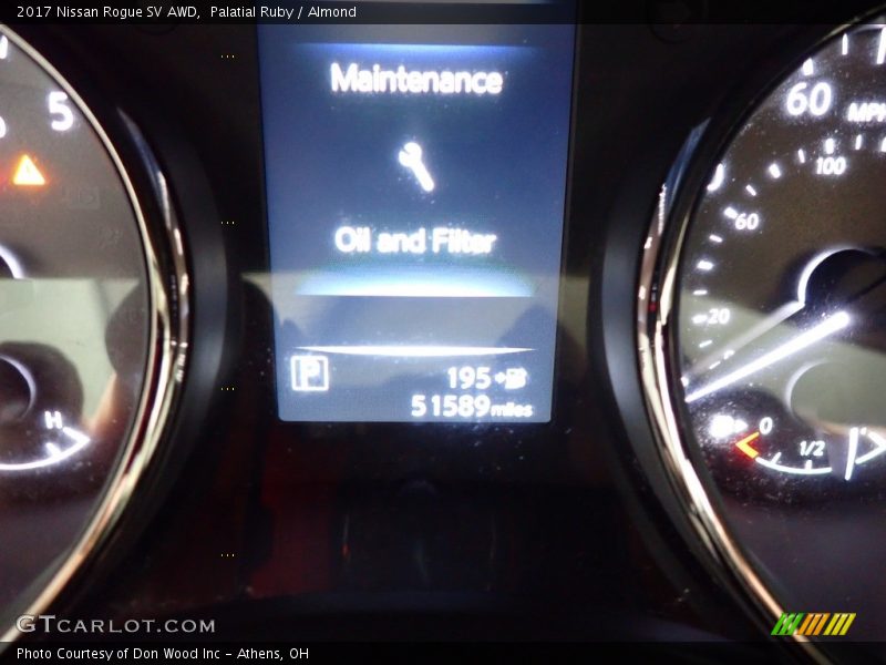 Palatial Ruby / Almond 2017 Nissan Rogue SV AWD