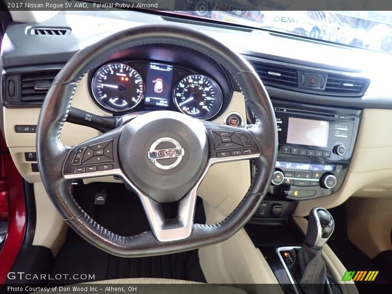 Palatial Ruby / Almond 2017 Nissan Rogue SV AWD