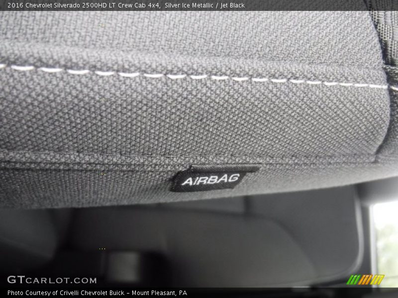 Silver Ice Metallic / Jet Black 2016 Chevrolet Silverado 2500HD LT Crew Cab 4x4