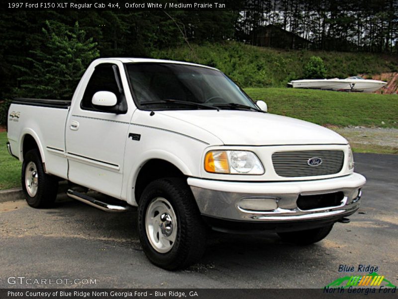 Oxford White / Medium Prairie Tan 1997 Ford F150 XLT Regular Cab 4x4