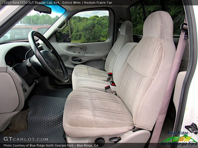 Oxford White / Medium Prairie Tan 1997 Ford F150 XLT Regular Cab 4x4