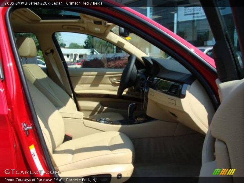 Crimson Red / Beige 2009 BMW 3 Series 328xi Sedan