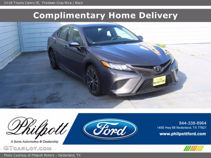 Predawn Gray Mica / Black 2018 Toyota Camry SE