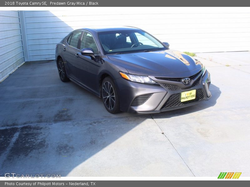 Predawn Gray Mica / Black 2018 Toyota Camry SE