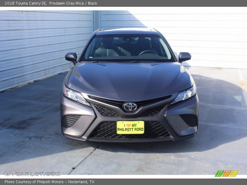 Predawn Gray Mica / Black 2018 Toyota Camry SE