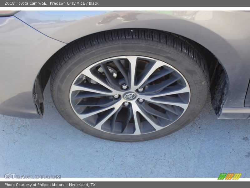 Predawn Gray Mica / Black 2018 Toyota Camry SE