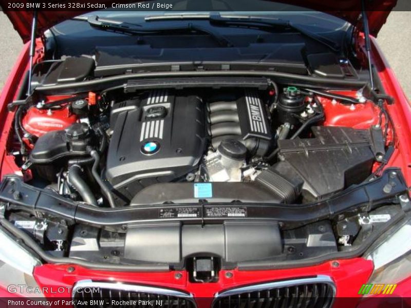Crimson Red / Beige 2009 BMW 3 Series 328xi Sedan