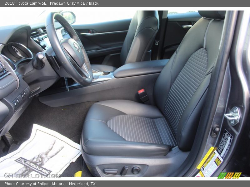 Predawn Gray Mica / Black 2018 Toyota Camry SE