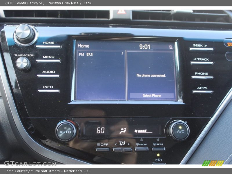 Predawn Gray Mica / Black 2018 Toyota Camry SE