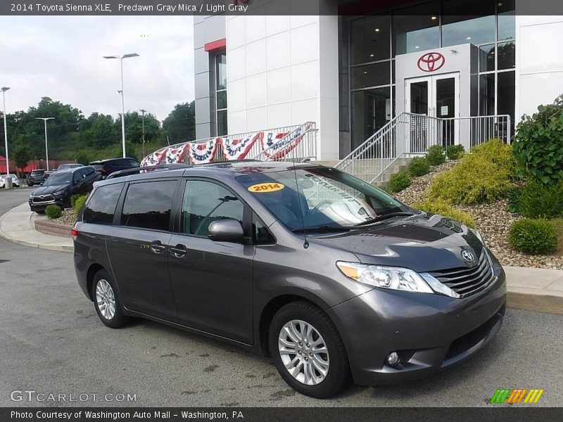 Predawn Gray Mica / Light Gray 2014 Toyota Sienna XLE