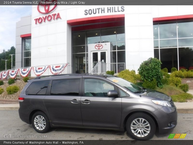 Predawn Gray Mica / Light Gray 2014 Toyota Sienna XLE