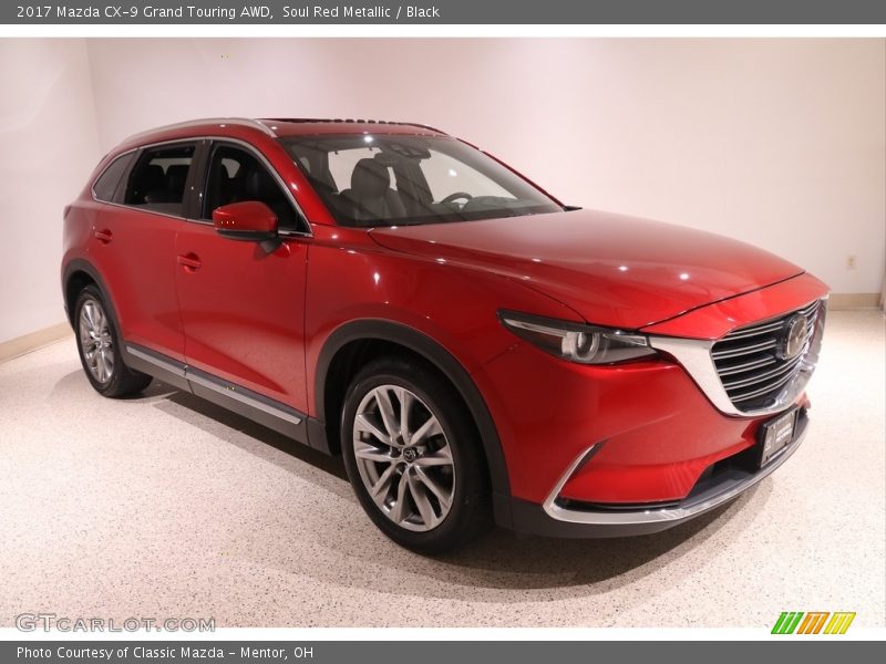 Soul Red Metallic / Black 2017 Mazda CX-9 Grand Touring AWD