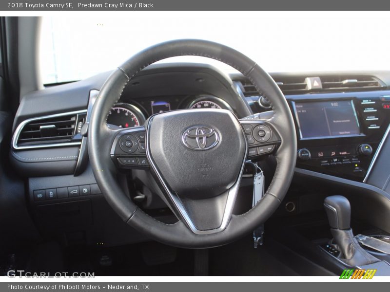 Predawn Gray Mica / Black 2018 Toyota Camry SE