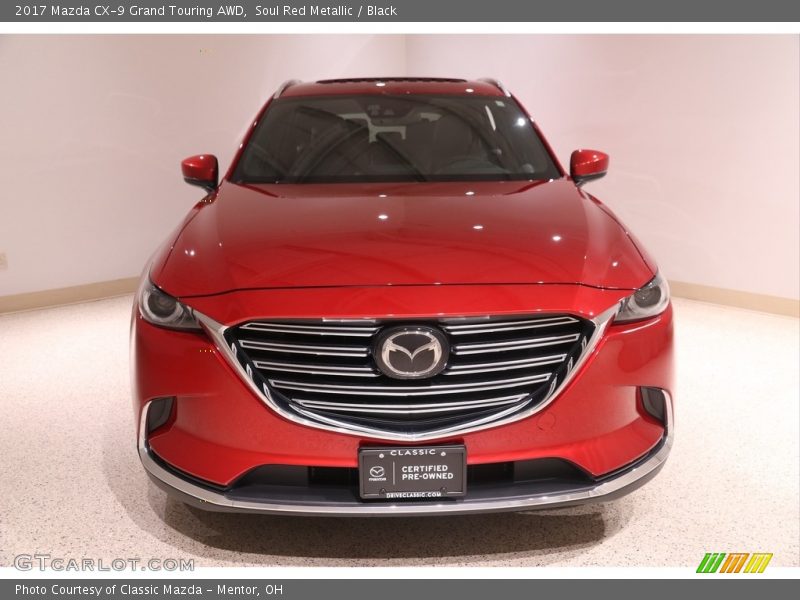 Soul Red Metallic / Black 2017 Mazda CX-9 Grand Touring AWD