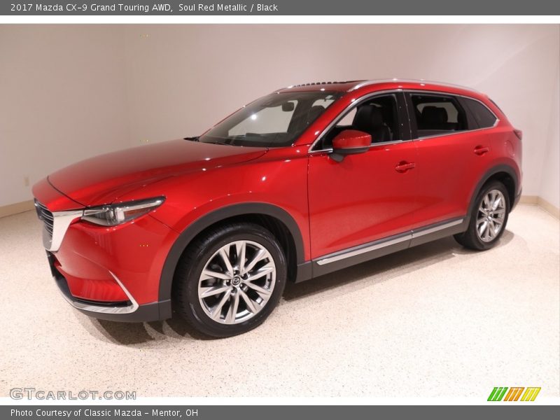 Soul Red Metallic / Black 2017 Mazda CX-9 Grand Touring AWD