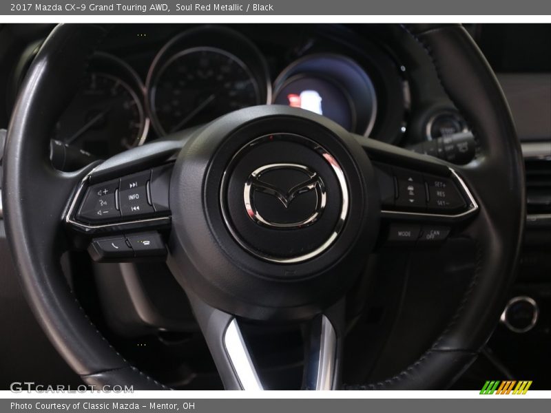 Soul Red Metallic / Black 2017 Mazda CX-9 Grand Touring AWD