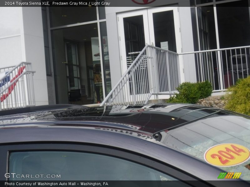 Predawn Gray Mica / Light Gray 2014 Toyota Sienna XLE