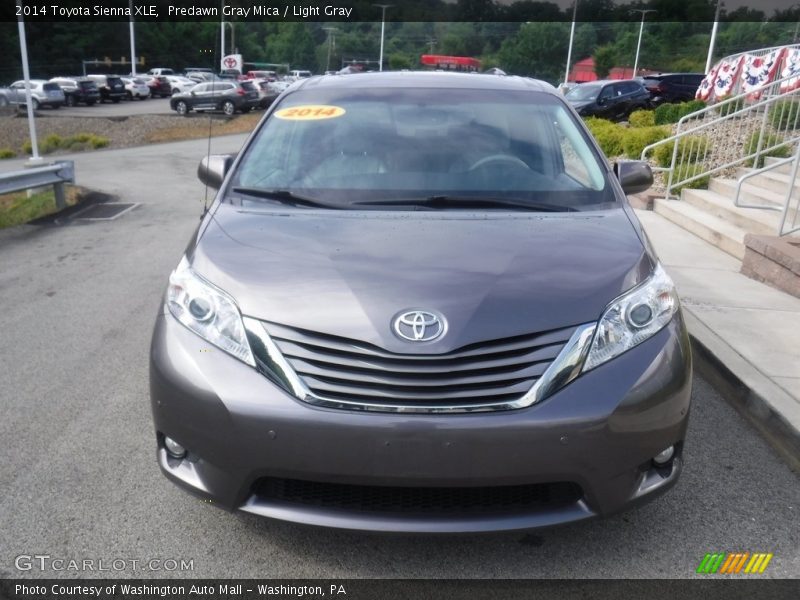 Predawn Gray Mica / Light Gray 2014 Toyota Sienna XLE