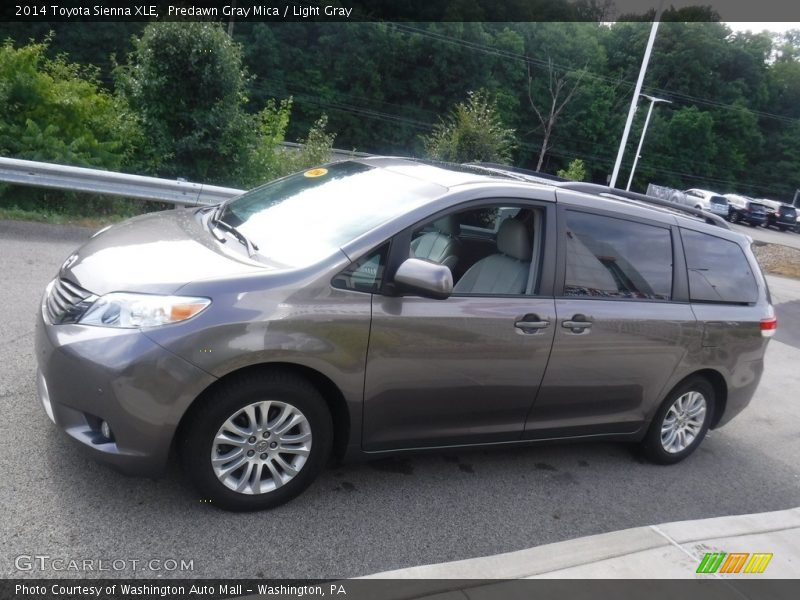 Predawn Gray Mica / Light Gray 2014 Toyota Sienna XLE