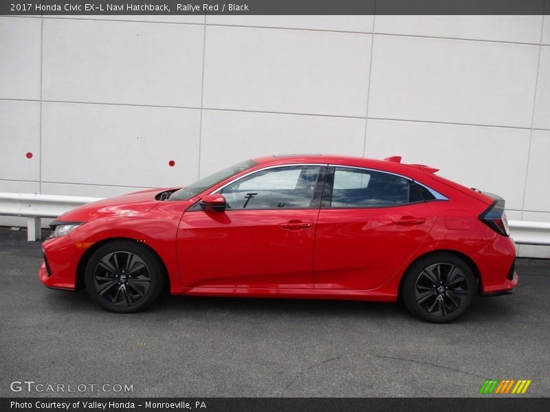 Rallye Red / Black 2017 Honda Civic EX-L Navi Hatchback