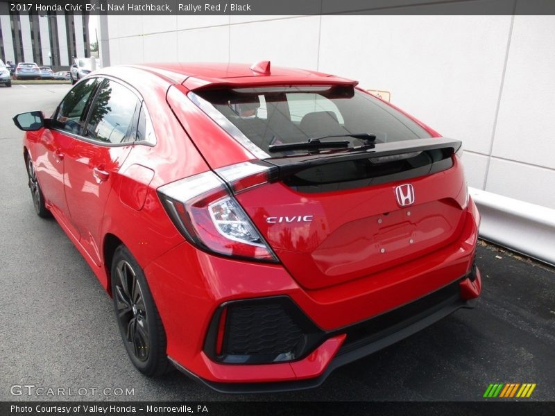 Rallye Red / Black 2017 Honda Civic EX-L Navi Hatchback