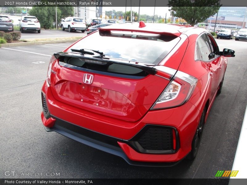 Rallye Red / Black 2017 Honda Civic EX-L Navi Hatchback