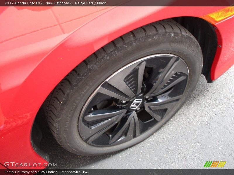 Rallye Red / Black 2017 Honda Civic EX-L Navi Hatchback