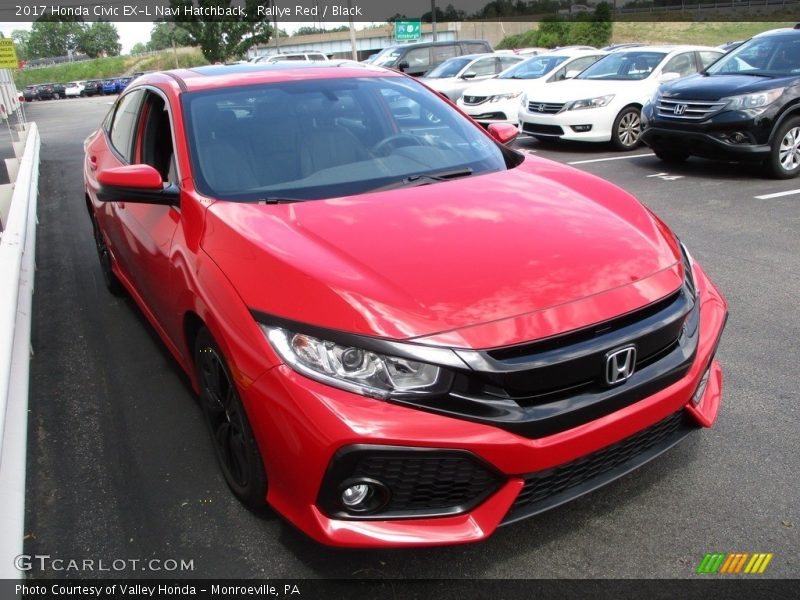 Rallye Red / Black 2017 Honda Civic EX-L Navi Hatchback
