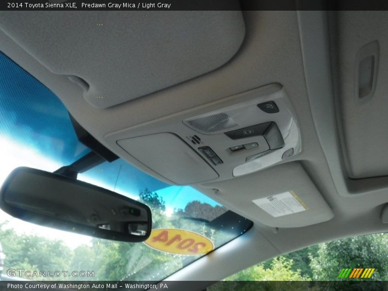 Predawn Gray Mica / Light Gray 2014 Toyota Sienna XLE