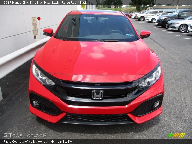 Rallye Red / Black 2017 Honda Civic EX-L Navi Hatchback