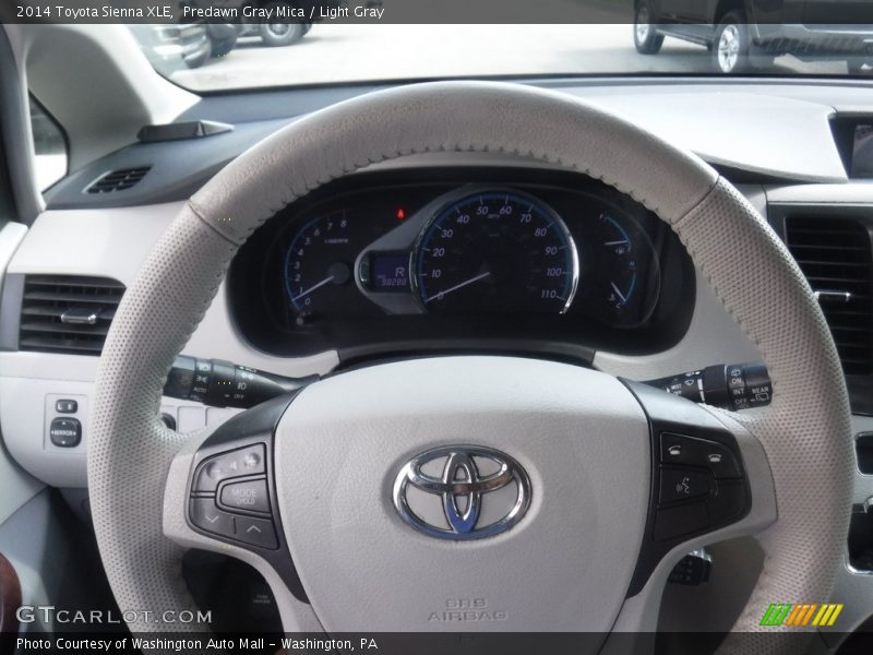 Predawn Gray Mica / Light Gray 2014 Toyota Sienna XLE
