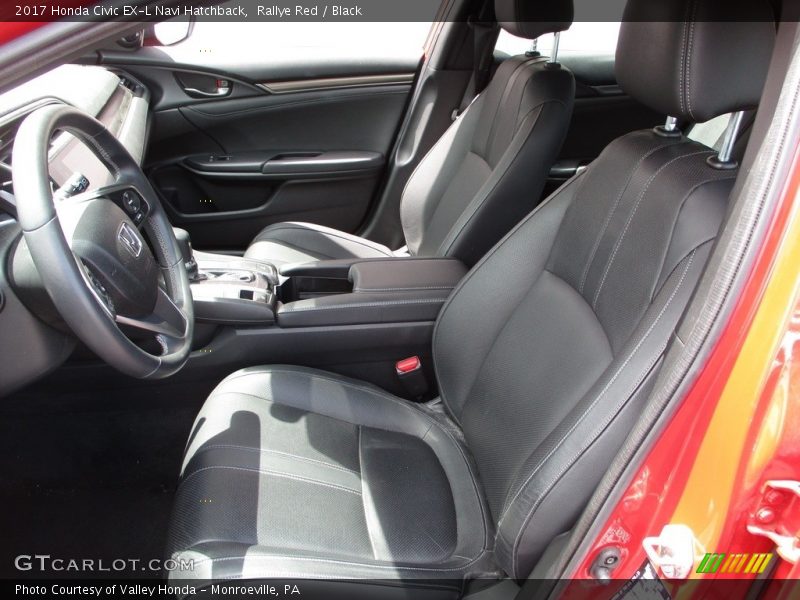 Front Seat of 2017 Civic EX-L Navi Hatchback