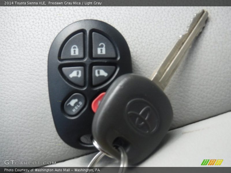 Predawn Gray Mica / Light Gray 2014 Toyota Sienna XLE