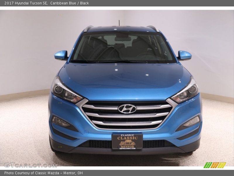 Caribbean Blue / Black 2017 Hyundai Tucson SE