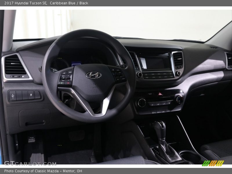 Caribbean Blue / Black 2017 Hyundai Tucson SE