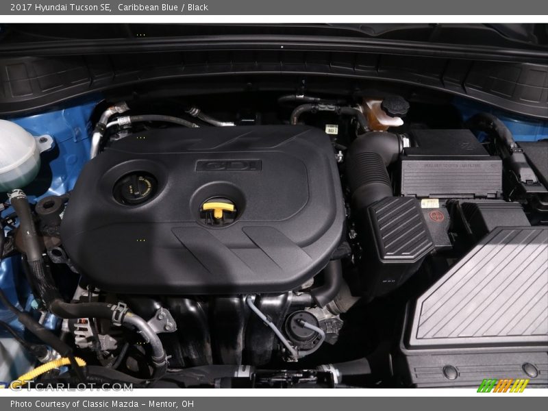 Caribbean Blue / Black 2017 Hyundai Tucson SE