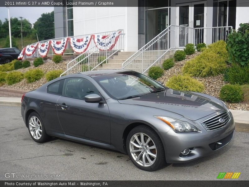 Liquid Platinum / Graphite 2011 Infiniti G 37 x AWD Coupe