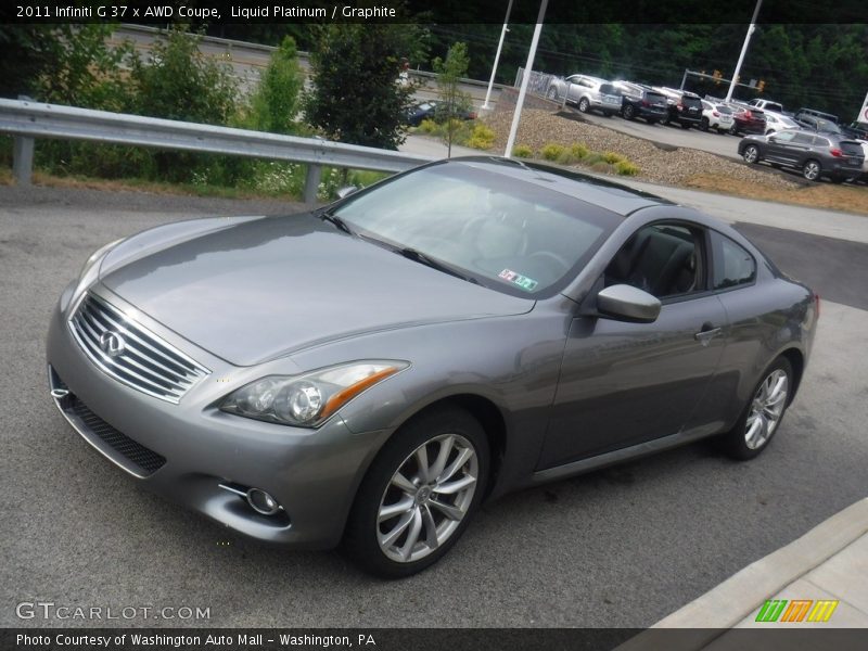 Liquid Platinum / Graphite 2011 Infiniti G 37 x AWD Coupe