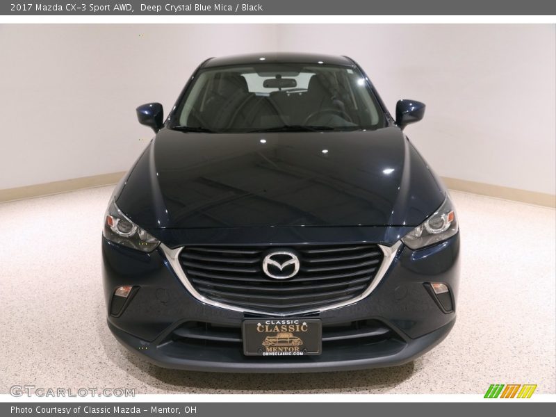 Deep Crystal Blue Mica / Black 2017 Mazda CX-3 Sport AWD
