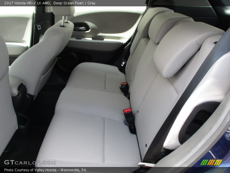 Deep Ocean Pearl / Gray 2017 Honda HR-V LX AWD