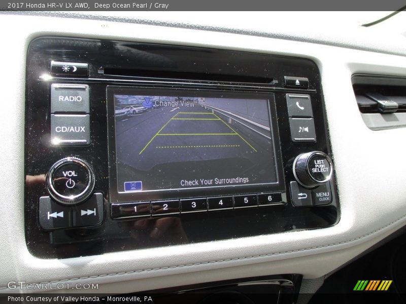 Deep Ocean Pearl / Gray 2017 Honda HR-V LX AWD