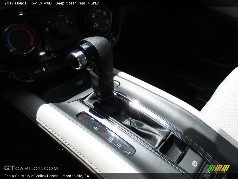 Deep Ocean Pearl / Gray 2017 Honda HR-V LX AWD