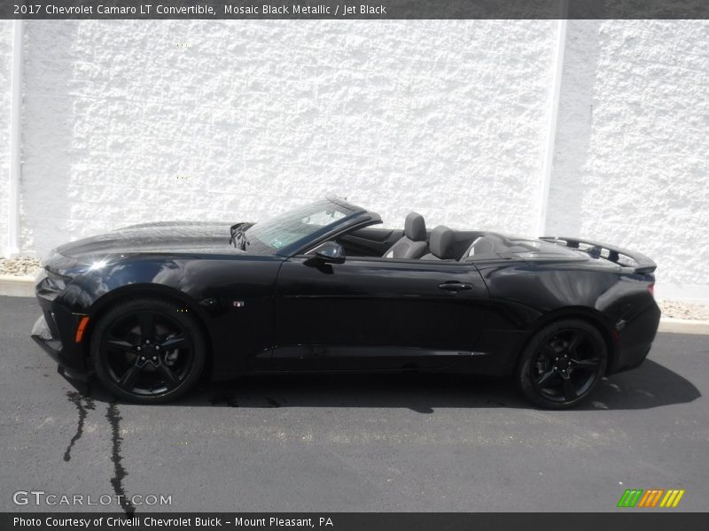 Mosaic Black Metallic / Jet Black 2017 Chevrolet Camaro LT Convertible