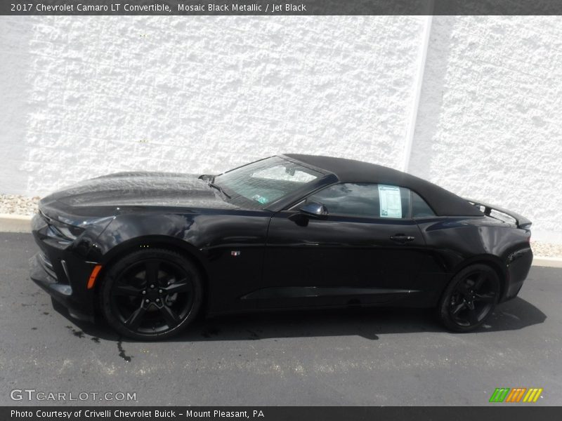 Mosaic Black Metallic / Jet Black 2017 Chevrolet Camaro LT Convertible