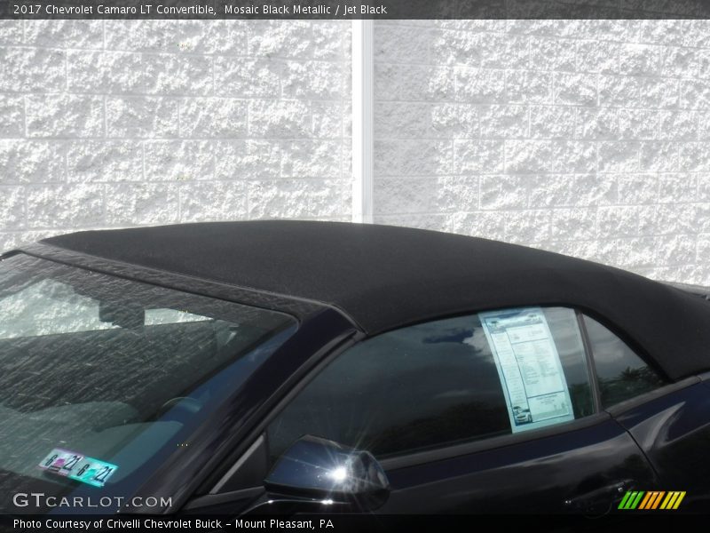 Mosaic Black Metallic / Jet Black 2017 Chevrolet Camaro LT Convertible
